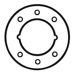 General Lock BH-AR-335-613 | Hole Filler Plate, 3-1/2" Diameter, Dark Bronze, for 1-3/8" Door Lever