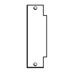 General Lock BH-FS-260-PC | Filler Plate, Strike Filler, 1-1/4" Width X 4-7/8" Height, Prime Coated