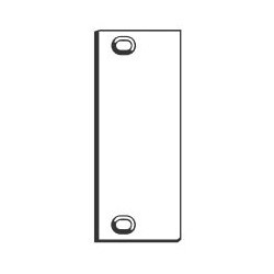 General Lock BH-HF-45 | Filler Plate, Door Hinge Cutout, 1-3/4" Width X 4-1/2" Height, Prime Coated