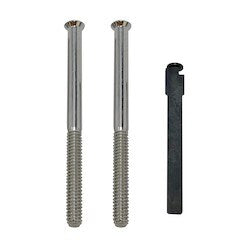 General Lock D1D2 SC IC TDK 214 626 | Deadlock Thick Door Kit, 2-1/4", Satin Chrome, For Sfic D660 And D160 Single Cylinder Deadlock