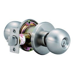 General Lock K180B 630 C 234 S ANSI | Storerm, Ball Knob, Schlage C 2-3/4" Bs, Ansi Stk
