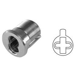 General Lock MC-IC6-AR 26D | Mortise Interchangeable Core Housing, 6-Pin, Adams Rite Cam, 1-1/4" Length, Solid Brass