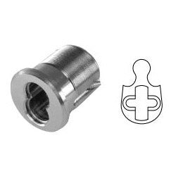 General Lock MC-IC6-SL 26D | Mortise Interchangeable Core Housing, 6-Pin, Schlage Cam, 1-1/4" Length, Solid Brass