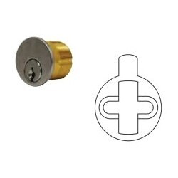 General Lock MC100 WA 26D AR KA2 | Mortise Cylinder, Weiser Keyway, Adams Rite Cam, Keyed Alike, Solid Brass