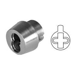 General Lock MCT-IC7-AR 10B | Mortise Interchangeable Core Housing, 7-Pin, Adams Rite Cam, 7/8" Tapered, Solid Brass