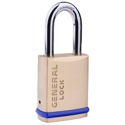 General Lock PL452B15S LFSC | 1-3/4" Brass Padlock, Schlage Lfic5/16" Shackle