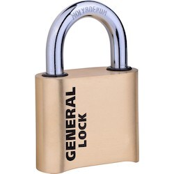 General Lock PL510PB10S | 2" Brass, Resettable, 1-1/8" Shkl