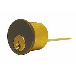 General Lock RC6 SX 10B KA2 | Rim Cylinder, 6-Pin, Schlage C Keyway, Keyed Alike, 2-Key Blank, Solid Brass