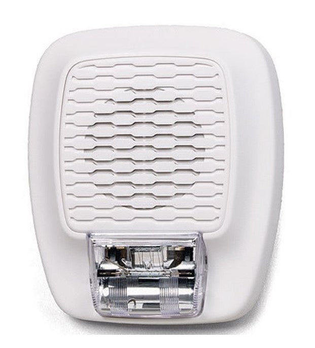 Gentex Corp. GHSLF15W | Low Frequency Audible and Visible 24VDC Horn Fixed Strobe 15CD, White