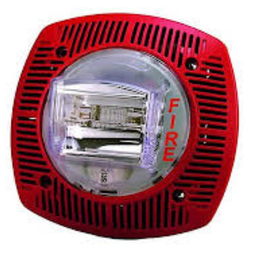 Gentex Corp. WSSPK24-15/75WR | Outdoor Emergency Speaker/Strobe, 24VDC, Red
