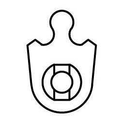 GMS Industries CAM3-CL-10 | Lock Cylinder Cam, Corbin, For Ics Large Format Ic Housing, 10 Each Per Pack