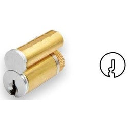 GMS Industries LFIC G45 26D BN | Interchangeable Cylinder Core, Large Format, Schlage 145 Keyway, 6-Pin, 1.44" Length X 1.08" Height
