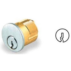 GMS Industries M114 SC 26D KA2 | Mortise Cylinder, Schlage C Keyway, Keyed Alike, 1.36" Diameter, 1-1/4" Length, Solid Brass