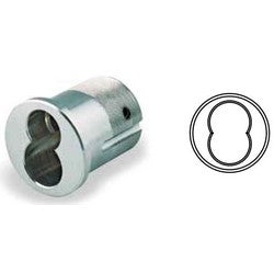 GMS Industries YCM 10B ST | Mortise Interchangeable Core Housing, Large Format, Straight, Yale Cam, 0.36" Diameter, 1.5" Length, Solid Brass