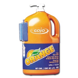 Gojo Industries 0955-04 | Natural Orange Hand Cleaner with Pumice, 1 Gallon Pump Bottle