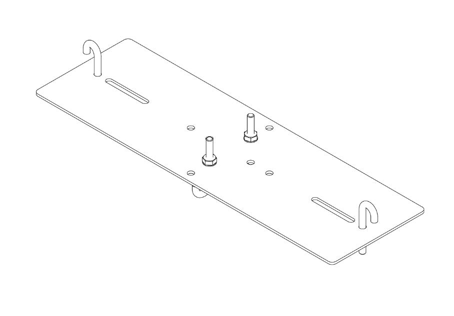 Great Lakes Case & Cabinet Co 1984LR | Ladder Rack Bracket Qty. 1, Supports Up To 18 Inch W Ladder Rack
