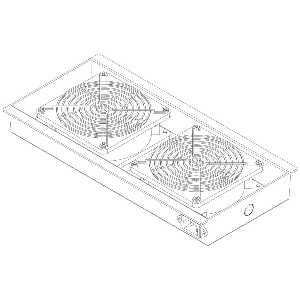 Great Lakes Case & Cabinet Co 7217WS | Fan Assembly- 2-75CFM Fans & Fan Guards