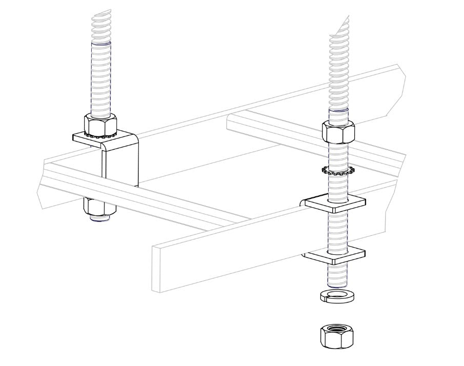 Great Lakes Case & Cabinet Co GL-CR-RSB58 | Universal Cable Runway Ladder Rack Runway Support Bracket, 5/8 Inch