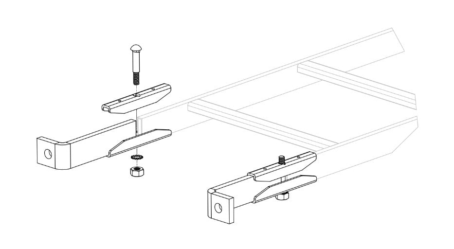 Great Lakes Case & Cabinet Co GL-CR-VSB | Universal Cable Runway Ladder Rack Cable Runway Vertical Suport Bracket, Black
