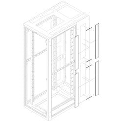 Great Lakes Case & Cabinet Co BGS-91-48 | Brush Grommet and Edge Grommet To Cover Cable Pass-Thru Knockouts