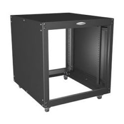 Great Lakes Case & Cabinet Co BS2-MR11 | Mini Rack, 23.4 Inch H X 23 Inch W X 26 Inch D, 11 RMU, Black