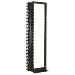 Great Lakes Case & Cabinet Co GLRR-1984BA-5FR | Two Post Rack With 5 Inch Vertical Front and Rear Cable Management