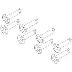 Great Lakes CMP-8 | Cable Management Post, Qty. 8, 3"H, Plastic