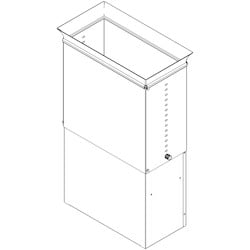 Great Lakes GL-EC-42-1832 | Exhaust Chimney, 18-32"H, Use With 42"D Es Cabinets