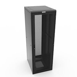 Great Lakes Data Racks GL840E-2936-B-SQM6MS | E Cabinet, 84"H X 29"W X 36"D, 44 Rmu, 34" Usable Depth, 34" Max. Rail Spacing, 1500 Lb. Weight Capacity., Black