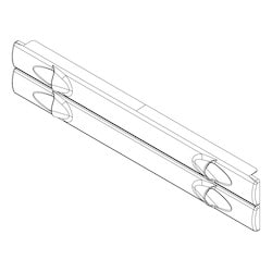 Great Lakes GLHL10115CP | Filler Panel For 19" Mounting, 2 Rmu, White Panels, Pack Of 5