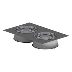 Great Lakes TPES-2F10-230 | Top Panel, Two, 550 Cfm Fans (1100 Cfm Total), 230V, Use With Es Cabinets