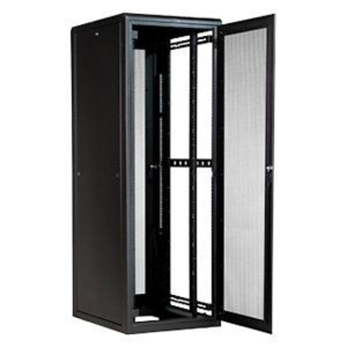 Great Lakes Case & Cabinet Co GL840E-2936MP | E Series Enclosure, 84 Inch H X 29 Inch W X 36 Inch, 44 RMU, Mesh Doors, Rohs, Black