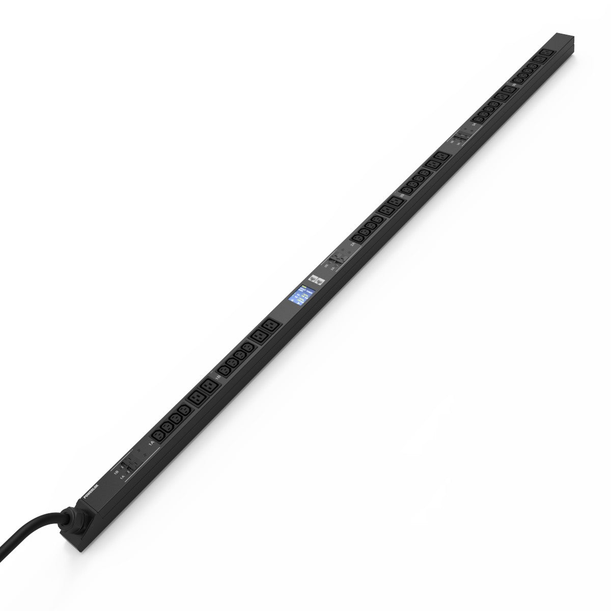 Great Lakes Case & Cabinet Co GL7252D | Rack PDU Monitored, 72 Inch, 30A 240/415V, 3P, Iec 309, 24-C13 12-C19, Carbon