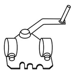 Greenlee 21543 | Bending Table Crank Bracket Unit, Includes (1) 5/8" X 1-1/4" X 1/2"-13 Tpi Socket Head Shoulder Screw