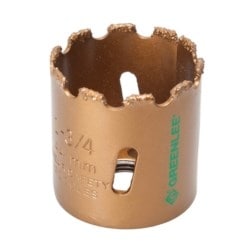 Greenlee 725-1-3/4 | Holesaw, 1-3/4", Carbide Grit, Packaged