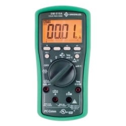 Greenlee DM-510A | Dmm, True Rms, Ac/Dc, Capacitance, Temperature (Dm-510A)