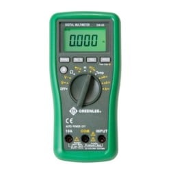 Greenlee DM-65 | Digital Multimeter, 1000V, Ac/Dc, 10A, Capacitance, Temperature (Dm-65)