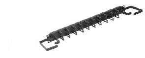 Middle Atlantic HCM1V | Horizontal Cable Manager, 1 RU, Micro-clip/D-Ring