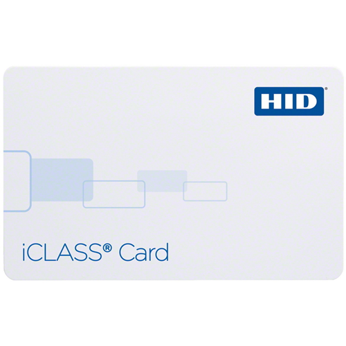 HID Global Corp 2000PGGMV | Iclass Card, 2K Bits (256 Bytes) with 2 App Areas, Programmed with Std Iclass Access Control App, Front: Plain White Gloss Finish, Back: Plain White Gloss Finish, Sequential Matching Encoded/Print, Vertical Slot Punch