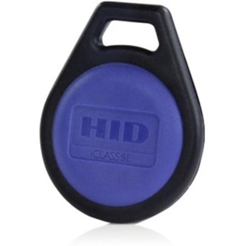 HID Global Corp 3250VNNNN | Iclass Se Key, 2K Bits (256 Bytes) with 2 App Areas, Unprog, Use with Iclass Se Encoder, Front: Black with Blue Insert No Print Key Number