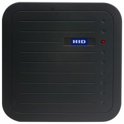HID Global Corp 5375AGN00 | Proximity Card Reader, Long Range, 24" Read Range, 125 Kilohertz, 00 Configuration, 12/24 Vdc, 11.8" Length X 11.8" Width X 1" Height, Polycarbonate, Charcoal Gray