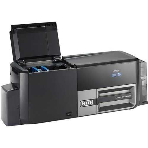 HID Global Corp 56305 | Dtc5500Lmx Dual-Sided Printer: 2M Base Model Printer - Without Locking Hoppers