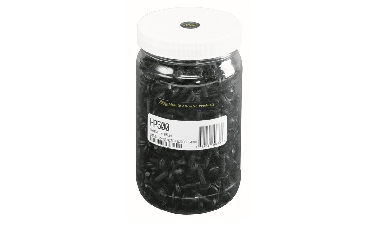 Middle Atlantic HP500 | Rackscrews, 10-32, Truss-Head, 500 pc.
