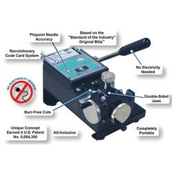 HPC Inc H-1200PCH | Key Punch Machine, Portable, 18" Width x 13" Depth (Bench), with (104) Code Card, (4) Micrometer Card, (3) Punch and Die Set