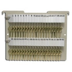 HPC Inc H-HF-40 | Hanging File Key Rack, 40 Key, 12-1/2" Spaced Rail, 1" Filling Space, with Numbered Key Tag, Out Tag, Control Chart