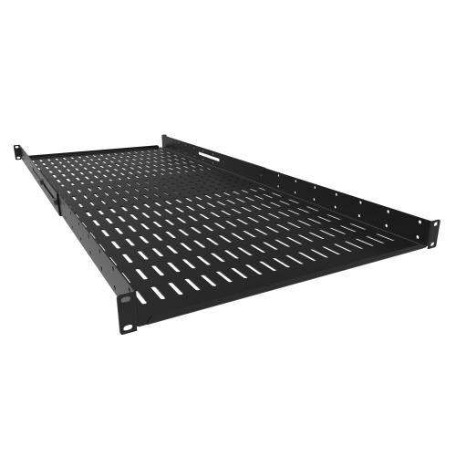 Hammond Manufacturing ADSV3642BK | 1U Adjustable Vented Shelf, Fits 36"-42"D Cabinets