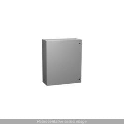 Hammond Manufacturing EN4SD36248LG | NEMA 4/12 Eclipse Enclosure, 36" x 24" x 8", Steel/Light Gray