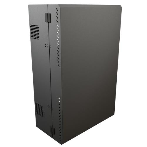 Hammond Manufacturing HLP6U43BK | 6U Low Profile Wall Mount Cabinet, 43"H