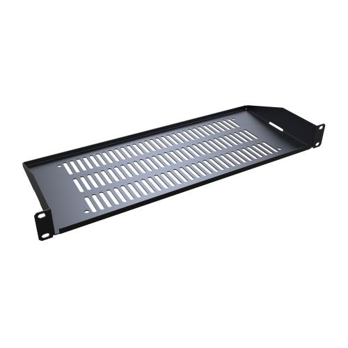 Hammond Manufacturing RASV190107UBK1 | 1U Vented Rack Shelf, 7" Deep