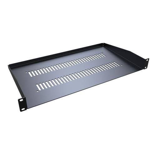 Hammond Manufacturing RASV190110BK1 | 1U 10"D Vented Rack Shelf